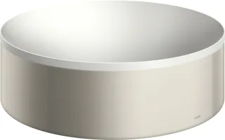 Hansgrohe Aufsatzwaschtisch AXOR Suite Basins&Bathtubs 300mm o.Hl.u.Ül weiss/edelstahl optic, 420008 42000800