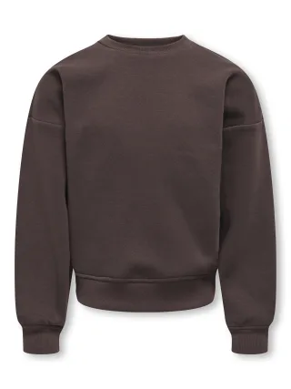 KIDS ONLY - KOGSWEAT L/S BACK/SLEEVE PRINT SWT NOOS Coffee Bean - Gr. - 140