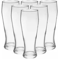 van Well Bierglas Bavaria Weizenbiergläser (geeicht) 0,5 l 6er Set, 6-tlg., Glas