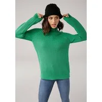 Laura Scott Strickpullover aus Grobstrick mit Stehkragen