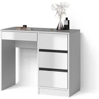 Livinity® Schminktisch Imola, Weiß/Weiß, 90 cm ohne Spiegel (1-St)