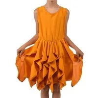 KMISSO Sommerkleid Mädchen Kleid breite Träger und Volants am Rock (1-tlg) bequem zu tragen