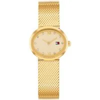 Tommy Hilfiger Quarzuhr MOIRA 1782847, Armbanduhr, Damenuhr, Edelstahlarmband, analog, Glaskristalle
