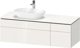 Duravit L-Cube Konsolenwaschtischunterbau wandhängend Weiß Hochglanz 1420x550x482 mm - LC48770222200 LC4877022220000