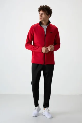 Herren Polyester Scuba Aktives Set mit Reißverschluss-Kragen
