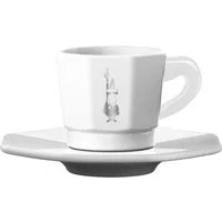 BIALETTI Espressotasse, 8-tlg., Porzellan, 4 Tassen, 4 Untertassen