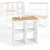 Clutter Cover Abdeckplatte für Kallax Regal, (zum Auflegen, Deckplatte), Holzplatte Artisan Eiche
