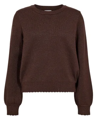 Nümph - NUBIR SOLID PULLOVER black coffee - Gr. - S