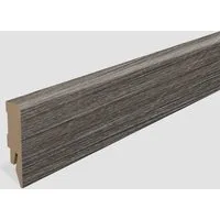 EGGER Sockelleiste Eiche dunkelgrau L550, L: 240 cm, H: 5.8 cm, 1-St., 2,40m, neues kubisches Profil, passend zu Fußboden Loja Eiche grau
