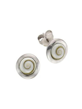 Zeeme Pearls Ohrringe Silber 925 rhodiniert mit weißer Muschel