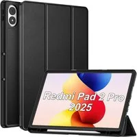 Fintie Tablet-Hülle für Redmi Pad 2 Pro 12.1 Zoll 2025 Schutzhülle mit Stifthalter, Ultradünne Soft TPU Rückseite Abdeckung mit Auto Schlaf/Wach Funktion