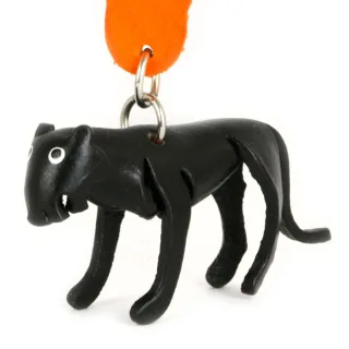 Panther Schl?sselanh?nger aus Leder