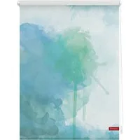 Seitenzugrollo Klemmfix Motiv Aquarell, LICHTBLICK ORIGINAL, Lichtschutz, ohne Bohren, freihängend, Klemmfix, bedruckt
