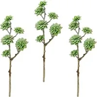 Kunstpflanze Sukkulentenzweig, I.GE.A., Höhe 45 cm, 3er Set
