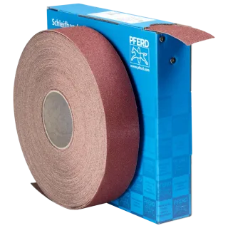 PFERD TOOLS Korund Schleifbandrolle Gewebe SBR Breite 50mm für universelle Anwendung - 45016206