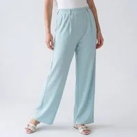 OriginalYou Culotte Damen Culotte Wide Leg Freizeithose leichte Sommerhose mit Stretchbund, erhältlich in Größe 36 bis 44