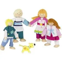 Gollnest & Kiesel Babypuppe Goki 51582 - Biegepuppen Familie Susibelle, 5-teilig, Holz/Textil