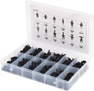 KS Tools Befestigungs-Clip-Satz - Einschraubnieten, 240-tlg - 420.0930
