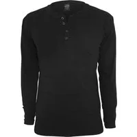 URBAN CLASSICS Langarmshirt Urban Classics Herren Basic Henley L/S Tee (1-tlg)