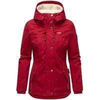 Marikoo Winterjacke Bikoo sportliche Damen Outdoor Baumwolljacke mit Kapuze