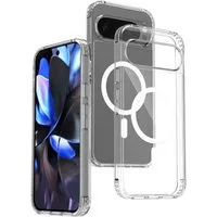 Wigento Handyhülle Für Google Pixel 10 Pro XL Skin Feel MagSafe Hybrid Hülle Transparent, Hybrid Schutzhülle mit MagSafe Unterstützung