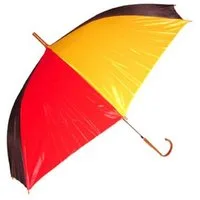 Funny Fashion Kostüm Regenschirm Rot Gelb Schwarz, 70 cm