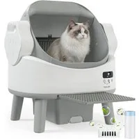 HOMALL Katzentoilette katzenklo selbstreinigend