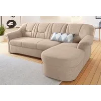 DOMO collection Ecksofa SARAFINA 232x146 cm, auch mit Federkern für noch mehr Sitzkomfort!, whlw. mit Bettfunktion, L-Form