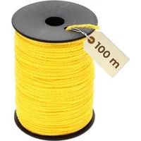 GarPet Schlagschnur Maurerschnur gelb Richtschnur 100m 2mm reißfeste Schnur Spannschnur