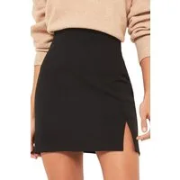 LIPSY Minirock Lipsy Minirock mit Seitenschlitz, Regular (1-tlg)