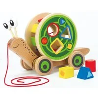 Hape Nachziehtier Schnecke, (Set, 1-tlg), Schnurlänge 60 cm