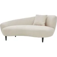 ATLANTIC home collection Chaiselongue Olivia, Nierenform-Sofa mit Zierkissen im Originalbezug