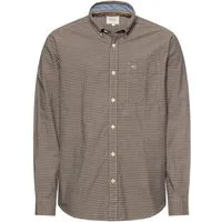 camel active Langarmhemd kariert, mit Button-Down-Kragen
