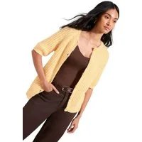 Friends Like These Strickjacke Friends Like These Kurzärmelige Strickjacke (1-tlg)