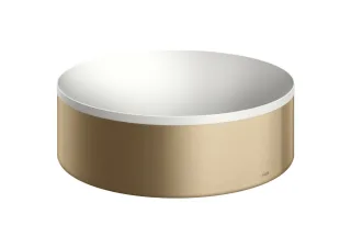 Hansgrohe Aufsatzwaschtisch AXOR Suite Basins&Bathtubs 300mm o.Hl.u.Ül weiss/brushed bronze, 4200014 42000140