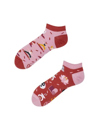 many mornings - Socken - Namaste rot/pink - Gr. - 42