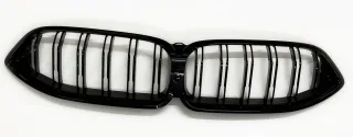 Kühlergrill Sportgrill Grill Gitter in Schwarz Glanz DOPPELSTEG für BMW 8er F91 F92 F93 ab 2019-