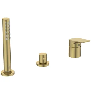 Ideal Standard Badearm. f.Wannenrand La Dolce Vita o.Auslauf m.Handbrause-Set Brushed Gold, BD670A2 BD670A2