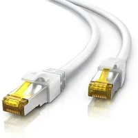 Primewire LAN-Kabel, CAT.7, RJ-45 (Ethernet) (25 cm), Gigabit Ethernet S/FTP Netzwerkkabel, 10000 Mbit/s, Patchkabel - 0,25m