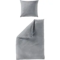 BIERBAUM Bettwäsche Chic Uni, Seersucker, 2 teilig, Schickes Unidesign: Modern und elegant für jedes Schlafzimmer