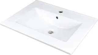Neuesbad Serie 100 Waschbecken Weiß Einbau 615x465 mm NB1DECTU646M1