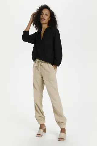 Pants Suiting Relaxed fit Classic Sand