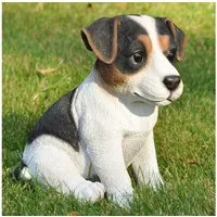 dazikemo Gartenfigur Dekofigur Gartenfigur Jack Russel