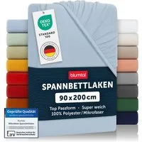 Blumtal Spannbettlaken Bettlaken aus Mikrofaser, Mikrofaser, Gummizug: rundum, (2 Stück)