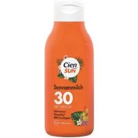 Cien Sonnenschutzmilch Cien Sun Sonnenmilch LSF 30, UVA UVB Schutz 250ml x1, Spar- Mehrfachpackung, 1x 250ml Sonnenmilch LSF 30, Sofortschutz, Wasserfest, 24h Feuhtigkeit