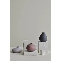 blomus Dekovase NONA, aus Porzellan, unglasiert (Set, 3 St), Vase in 3 unterschiedlichen und außergewöhnlichen Formen