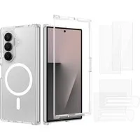 Wigento Handyhülle MagSafe + 2x Schutzglas + 2x Folie für Samsung Galaxy Z Fold8 Ultra 5G 8,00 Zoll, Magnetring, Schutzglas Set, Hydrogel Folie