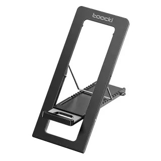 Toocki TQ-ZJ07 Multi Angles Adjustable Desktop Phone Holder Stand 4mm Ultra Thin Foldable Card Design 11 Gears Positions