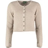 OS Trachten Strickjacke Quivun Trachtenjacke mit Rautenmuster