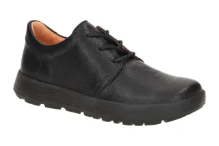 Think 440 Damenschuhe COMODA Schwarz - Bequeme Leder Halbschuhe mit herausneh...